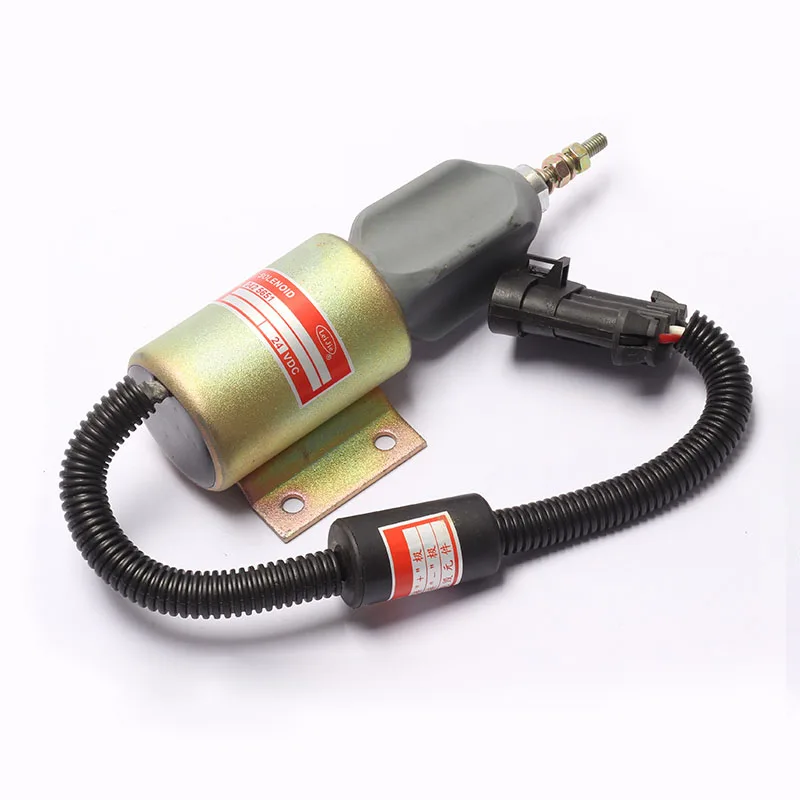 

Excavator accessories 12V 24V stop, oil break and flameout solenoid valve 0425651 for Weichai Dao Yitz loader