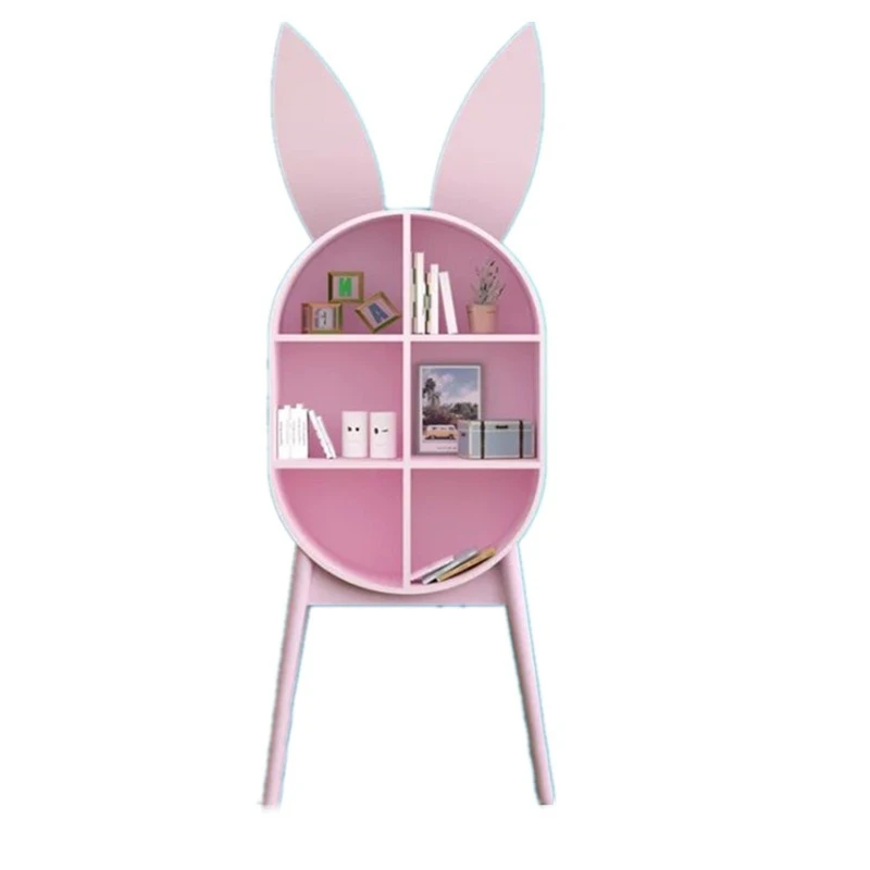 Nordic paint bookcase bookshelf personalized art decorative cabinet modern simple side cabinet