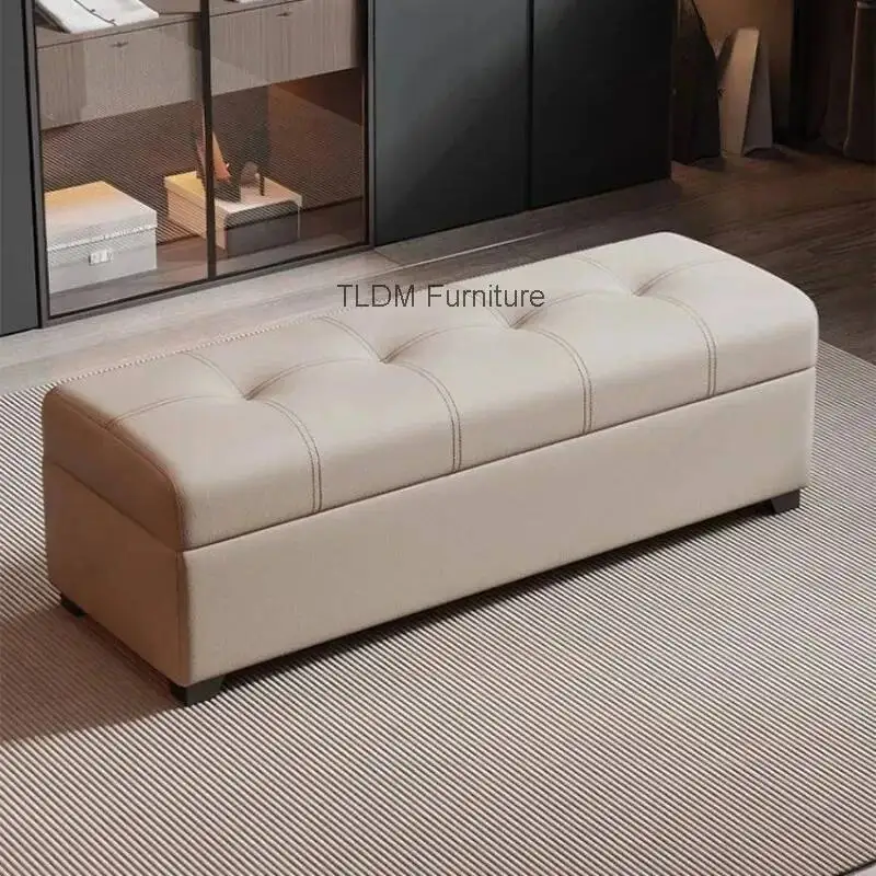 Heavy-Duty Bench Multifunctional Bench Upgraded - Leather Shoe Entryway with Storage Seating & Storage for Home Organizer