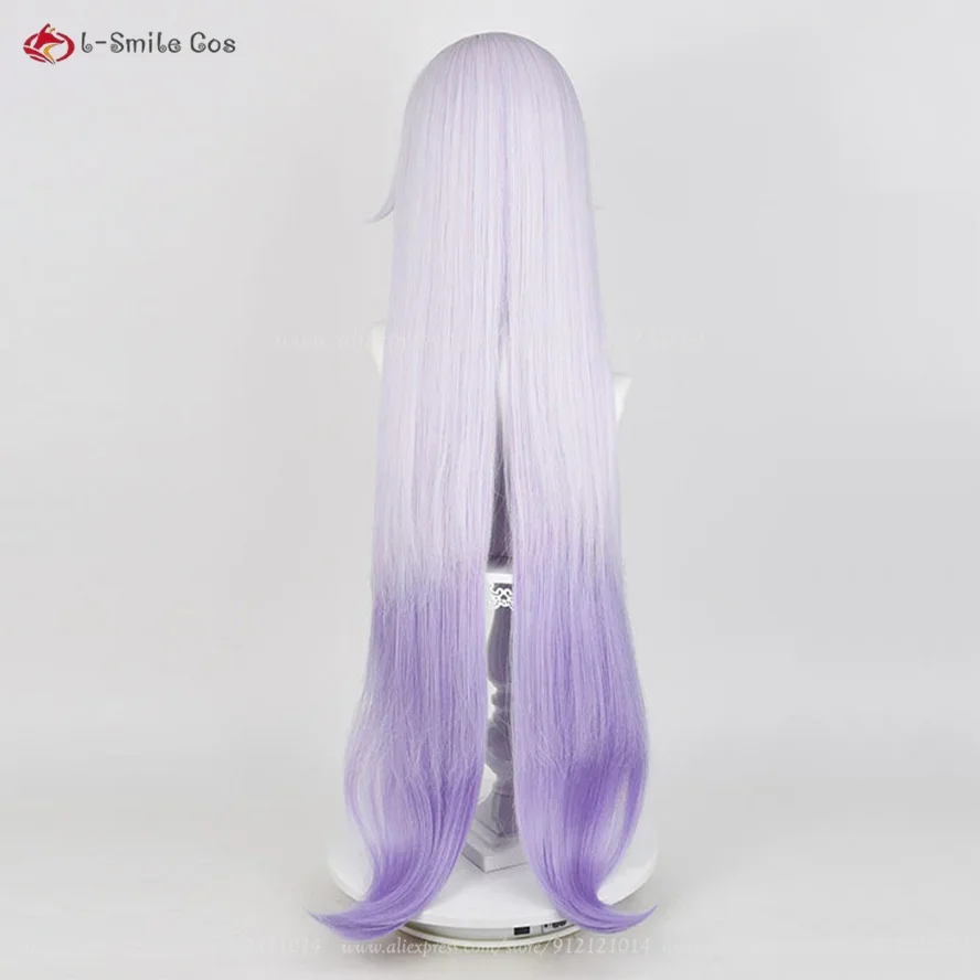 HSR البجعة السوداء شعر مستعار تأثيري 100 سنتيمتر الأرجواني التدرج الباروكات للنساء تأثيري أنيمي شعر مستعار تأثيري مقاومة للحرارة الاصطناعية الشعر هالوين #5