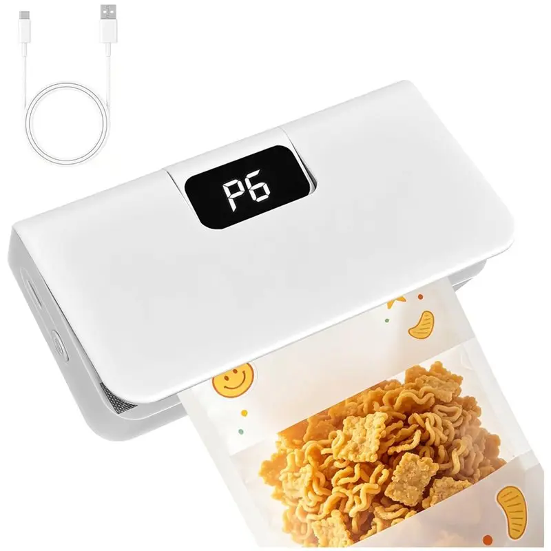 【THANKSGIVING DAY】Magnetic Fridge Decals For Chips Snacks Candies Bags Bag Sealer Portable Heat Sealer 6 Adjustable Gears Food S