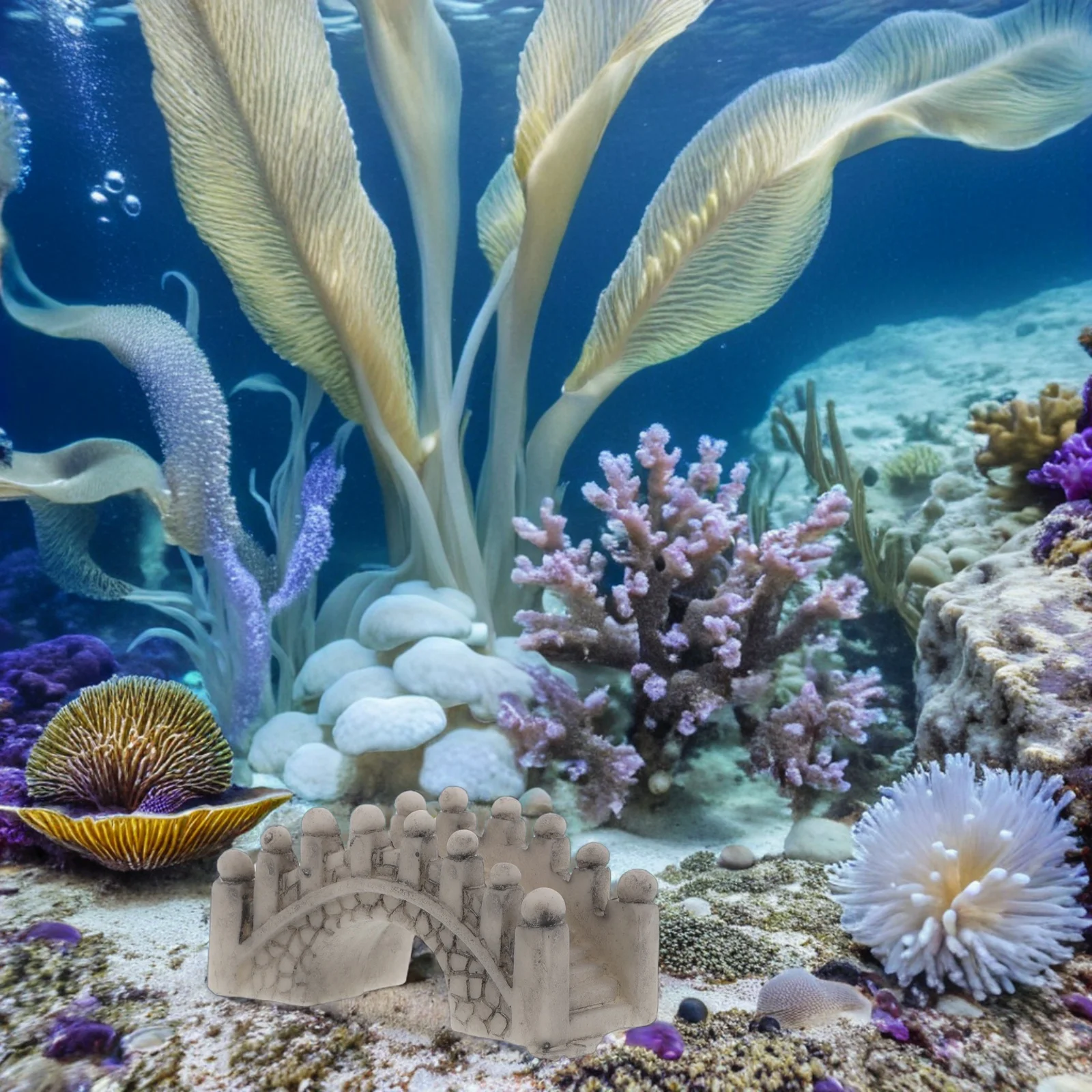 

8Pcs Micro Landscape Decor Miniature Bridge Resin Craft Chinese Arch Design for Terrarium Aquarium Bonsai Garden Yard Decoration