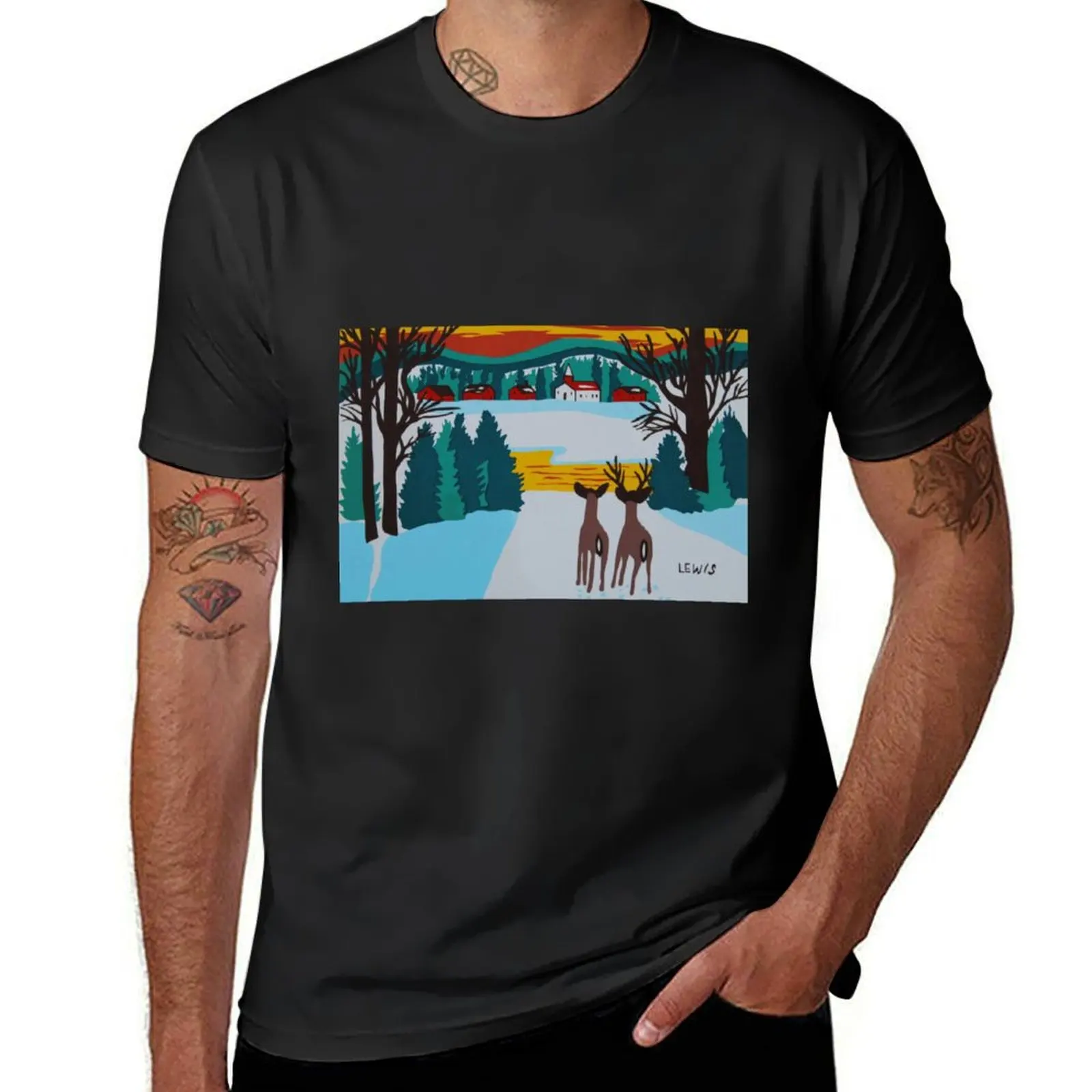 Maud Lewis T-Shirt tops shirts graphic tees t shirt for men