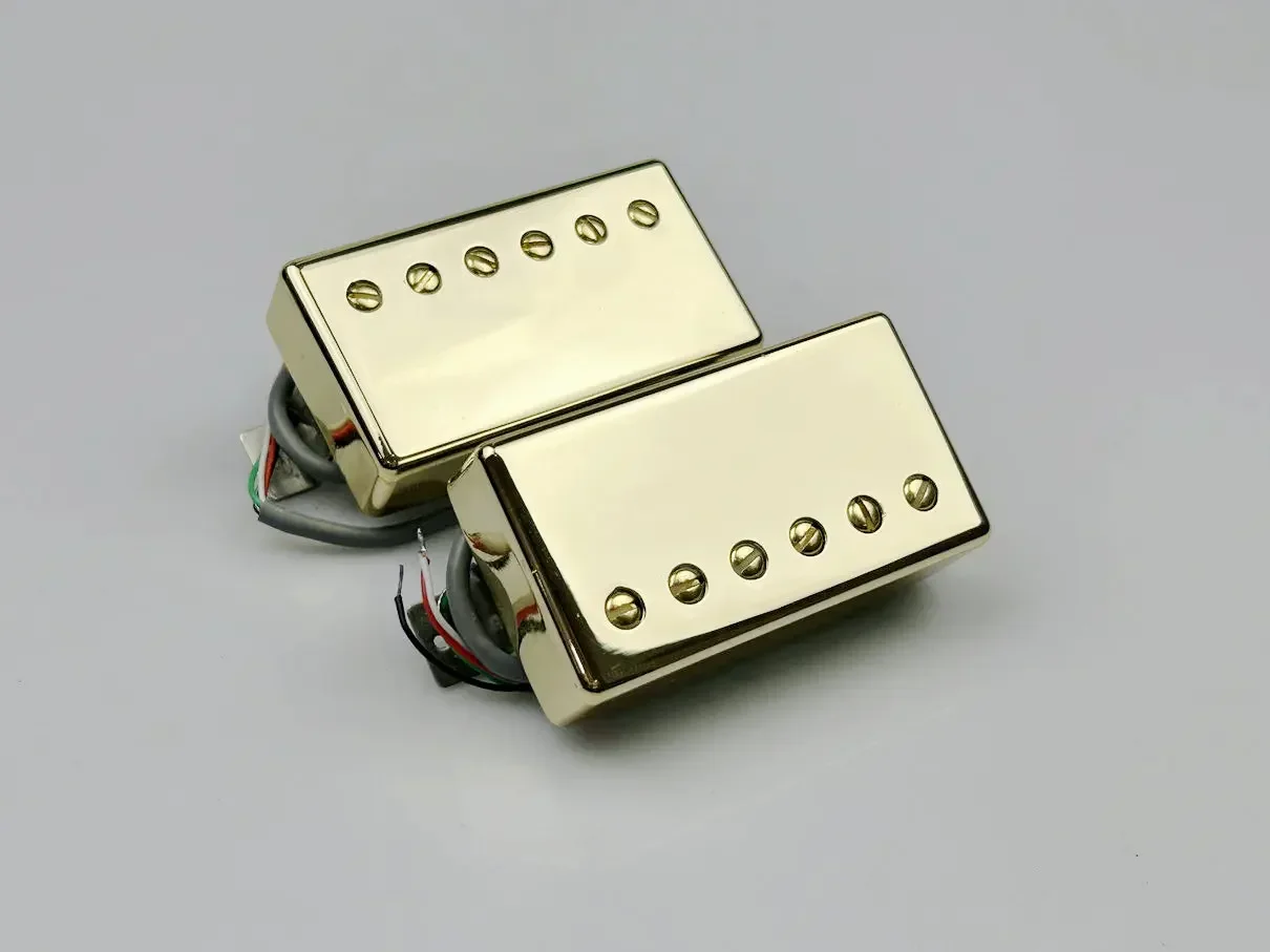 

Guitar Pickups Alnico V BB1 BB2 Series PAF Humbucker Pickup 4C Set Golden Cover