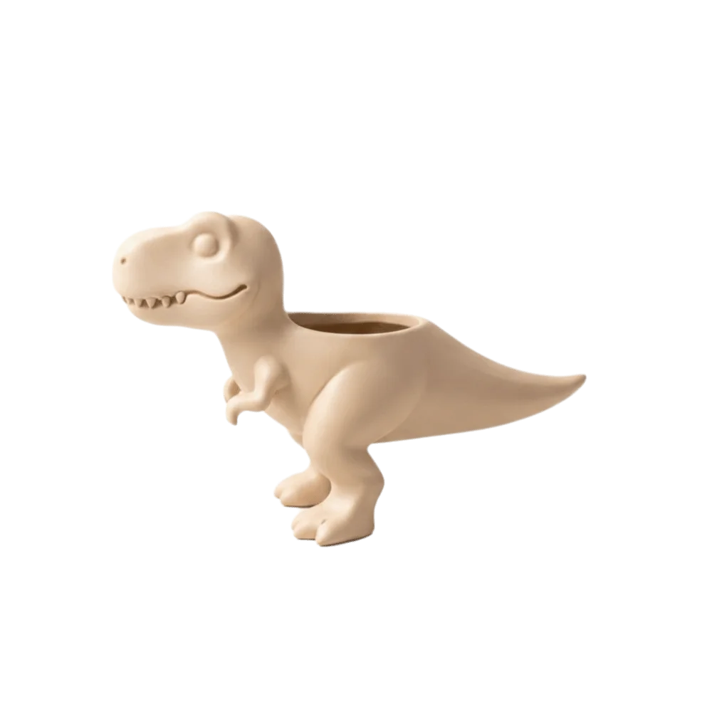 Cute 3D Printed Dinosaur Flowerpot Ornaments Desktop Decor Mini Potted Planter Funny Plant Planter Home