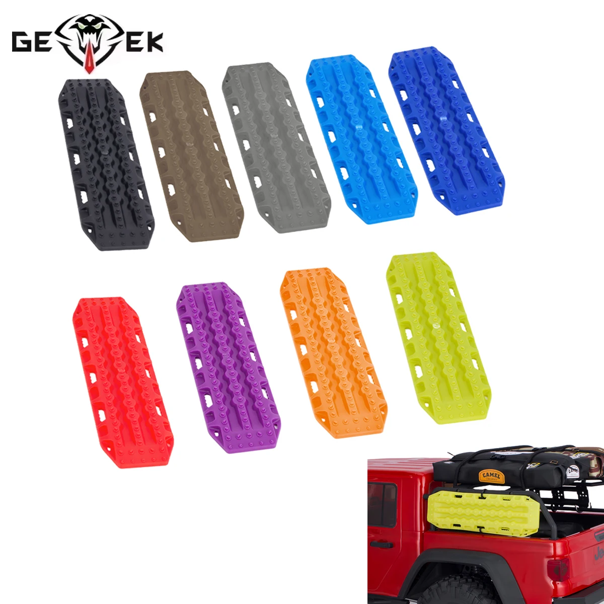 2Pcs Plastic Sand Ladder Recovery Board Decoration For 1/ 10 1/18 1/24 RC Crawler Car SCX10 TRX4 TRX4M SCX24 Tamiya CC01 D90 TF2
