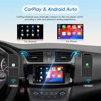 10,1palcový univerzální autorádio s bezdrátovým 2Din přehrávačem, kamerou, Carplay, Android Auto, dotykovou obrazovkou, BT 4.1, Mirror Link, WiFi 10 nejlepší prodej univerzální obrazovka pro Android - №10