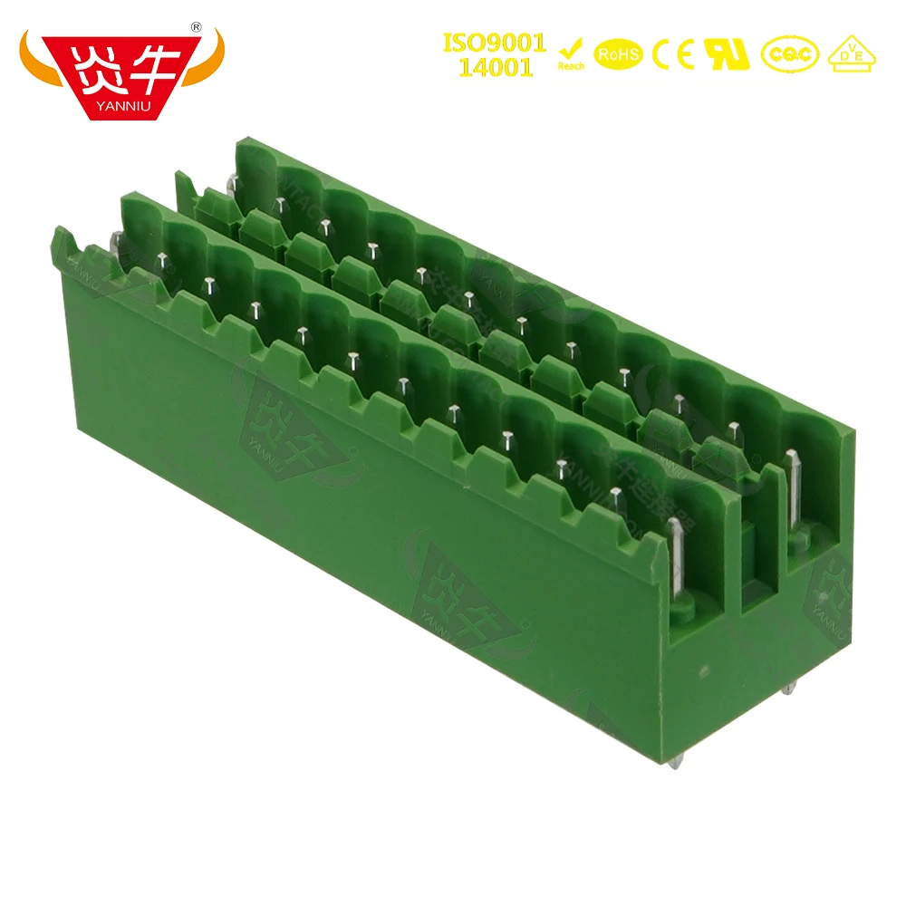 10Pcs KF2EDGKVH 5.08 2P ~ 12P PCB CONNECTOR PLUG-IN TEMINAL BLOCK 5.08mm 4PIN ~ 24PIN CCDN 2.5 G1 P26 THR PHOENIX  DEGSON KEFA