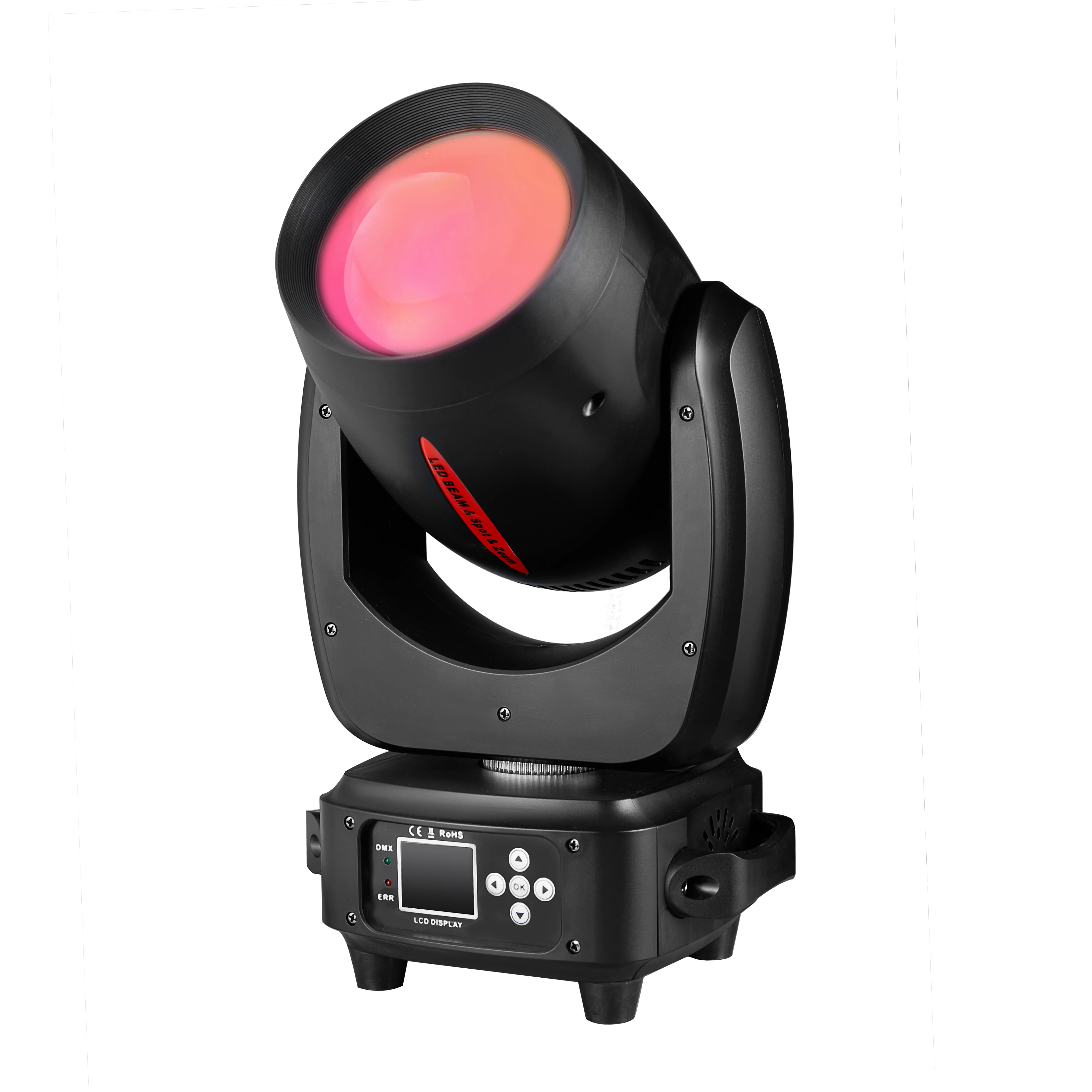 

LED 180W Moving Head Light Beam&Spot& Zoom 24 Rotating Prisms 14 Gobos 11Color Wheel &7 -Color Wheel 6 Discharge -Lens DJ Stage