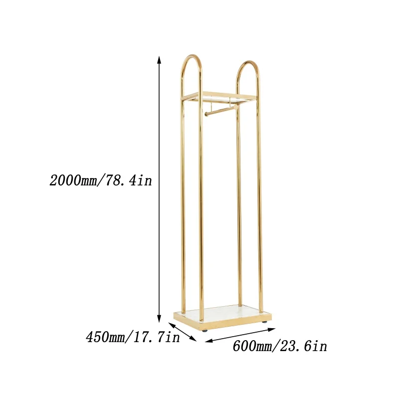 Custom, neues Design Boutique Kleidung Display Rack Stand mit LED-Licht für Einzelhandel geschäft Shop