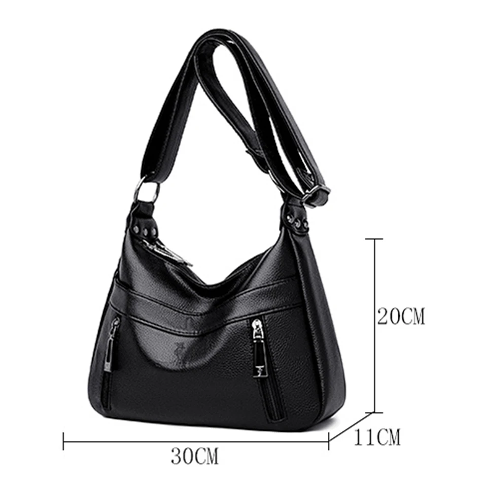 Fashion New High Quality Shoulder Bags PU Leather Casual Croosbody Bags Luxury Designer Handbags Purse Ladies Messenger Bags Sac