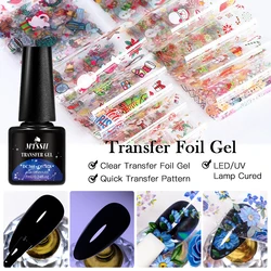 Mtssii 7ml Transfer Foil Nail Gel Polish Semi-Permanant Varnish For Adhesive Sticker Nail Glue Soak Off UV LED Gel Nail Art Gel