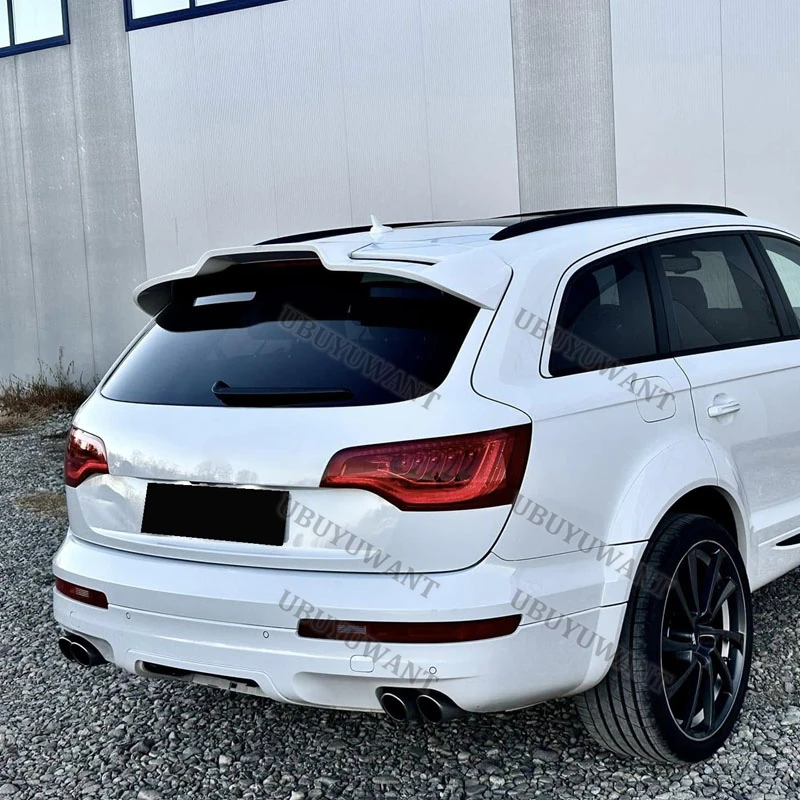 For Audi Q7 SQ7 GEN 1 ABT Style Wholesale Carbon Fiber Rear Trunk Lid Car Spoiler Ducktail Lip Wings 2006--2015