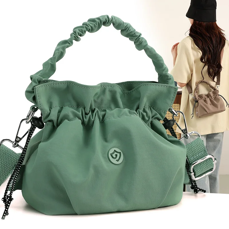 

Модная простая сумка-ведро на шнурке, новая летняя универсальная сумка, женская сумка через плечо, мини-сумка через плечо для девочек, маленькая сумка