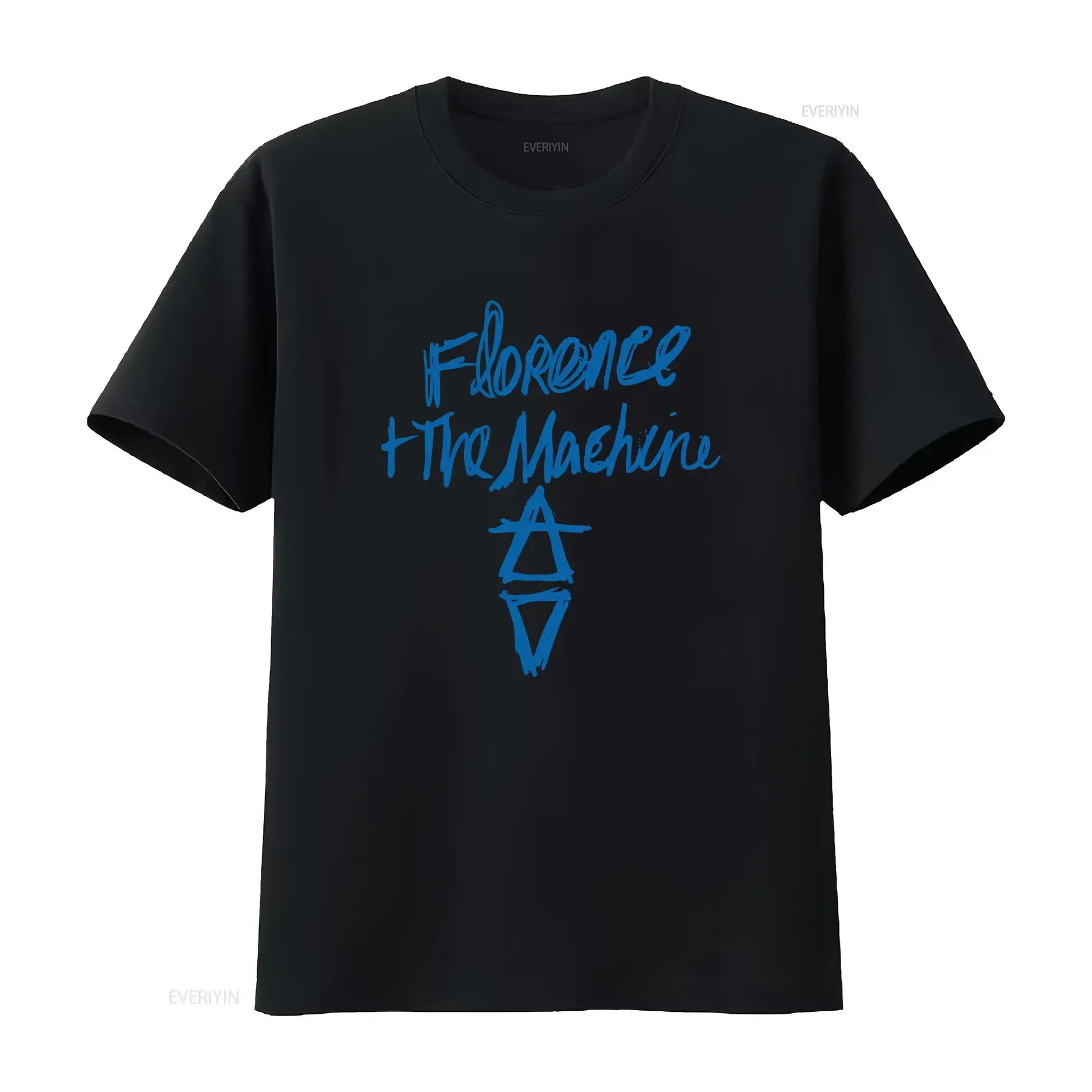 Florence The Machine Ladies T Shirt Hand Drawn Logo vintage Washed Stylish streetwear Breathable fashion homme
