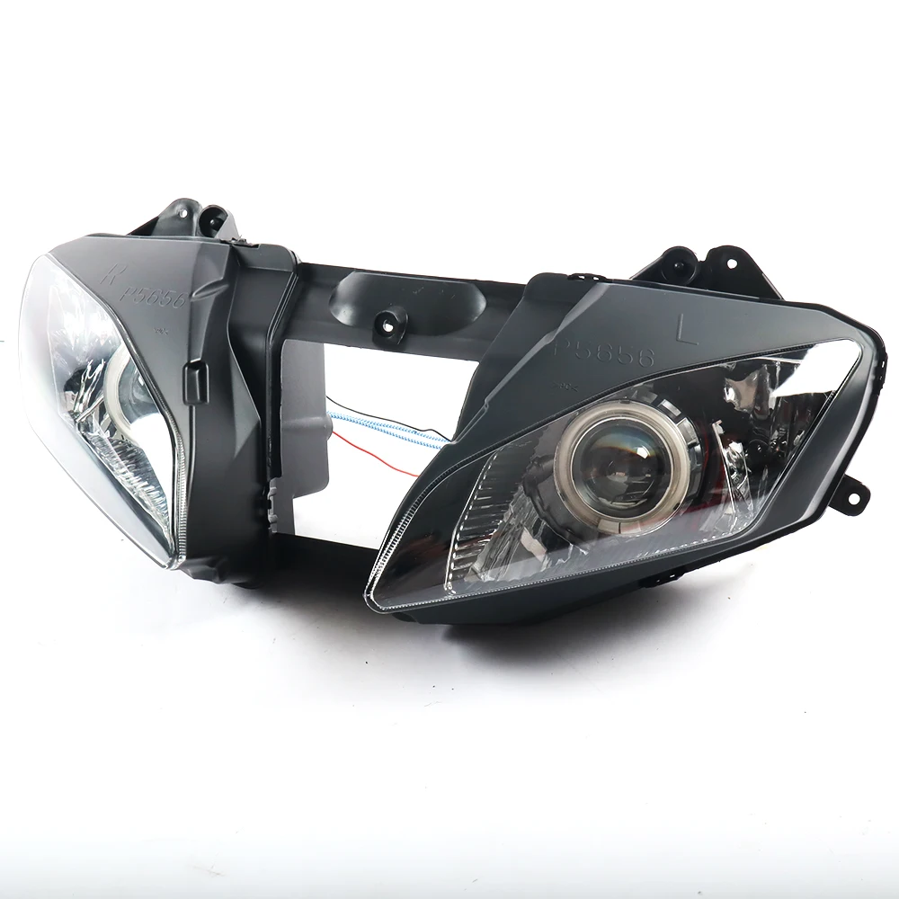 motor spare parts front 2006 2007 models headlight lamp with angel eyes head lights for YAMAHA YZF-R6