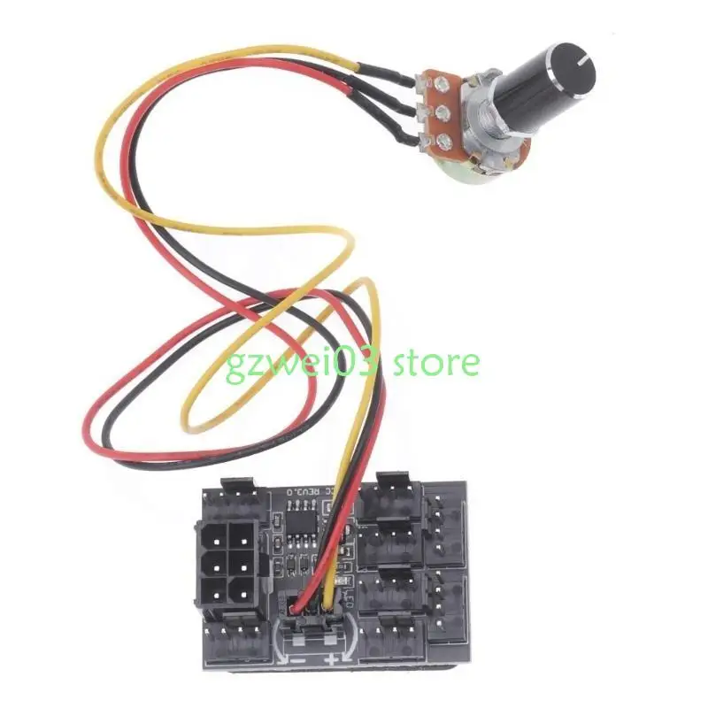 Y8AC 8 Port PWM Case Cooling Lüfter Hub -Lüfter -Controller für eine effiziente Kühlung mit 3Pin/4Pin -Lüfterkompatibilität 6Pin