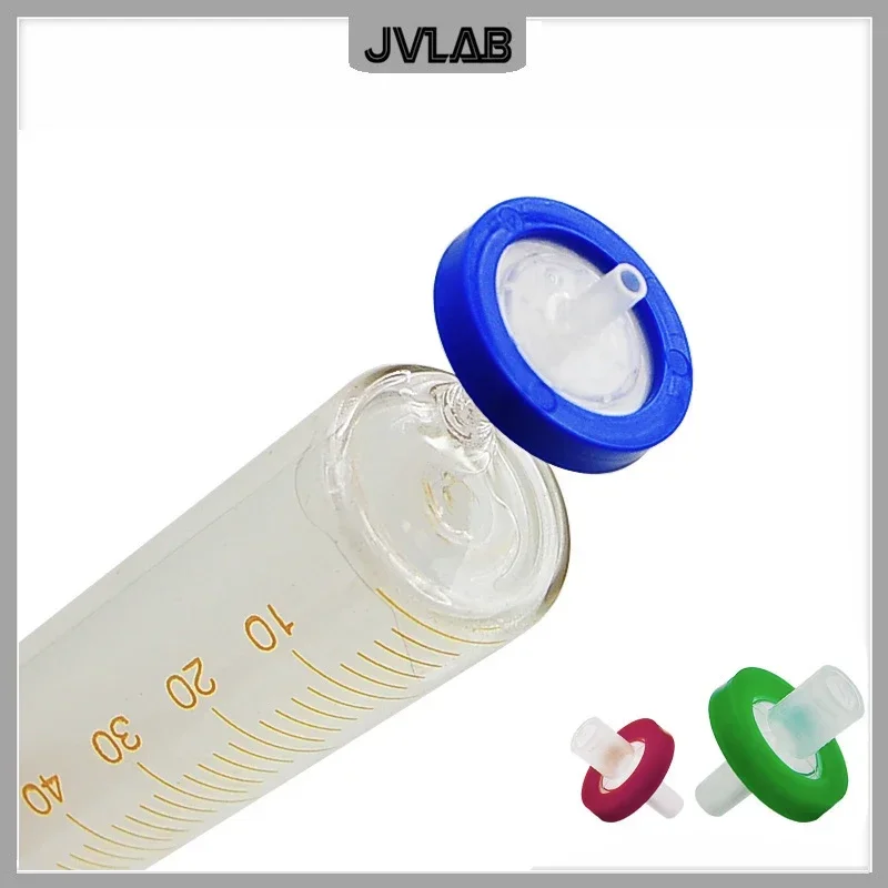 Syringe Filter Microporous Needle Filtration MCE Nylon PTFE Membrane Diameter 13mm Pore Size 0.22 0.45 0.8 1.2 3 5um 10 Pieces