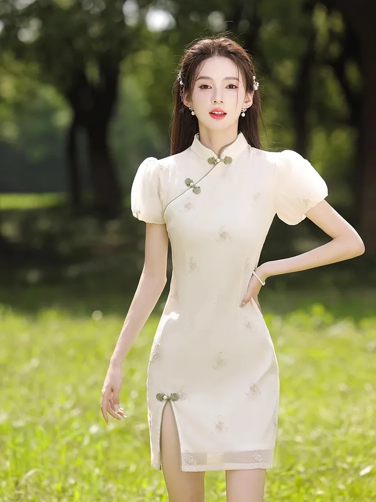 

Новинка: улучшенное летнее повседневное платье для девочек и женщин, маленького размера, с коротким рукавом и цветочным узором.