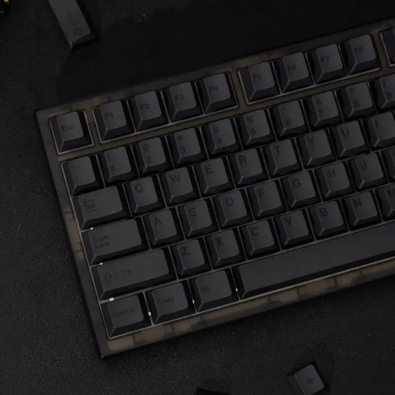 144 klawisze GMK Clones Dark Keycaps Minimall Black PBT Dye Sub KeyCap Cherry Profile do klawiatury mechanicznej 68 980 75 87 układów