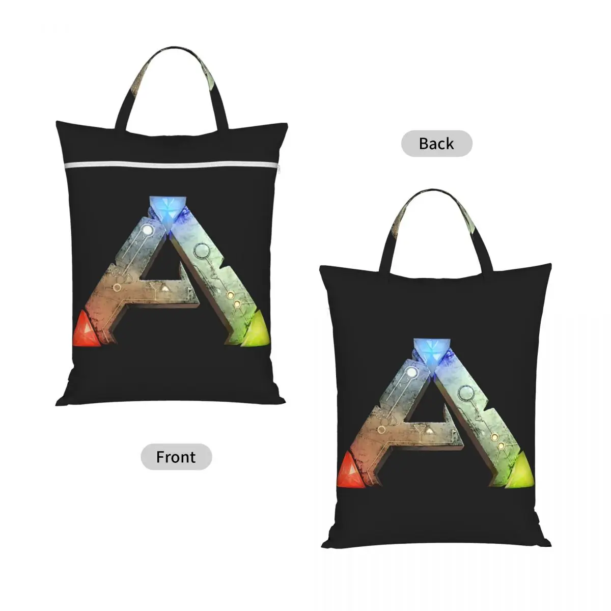ARK Survival Evolved Logo Sac de voyage pour linge sale, imperméable et réutilisable, pour la gym, le yoga, les vacances, panier à linge