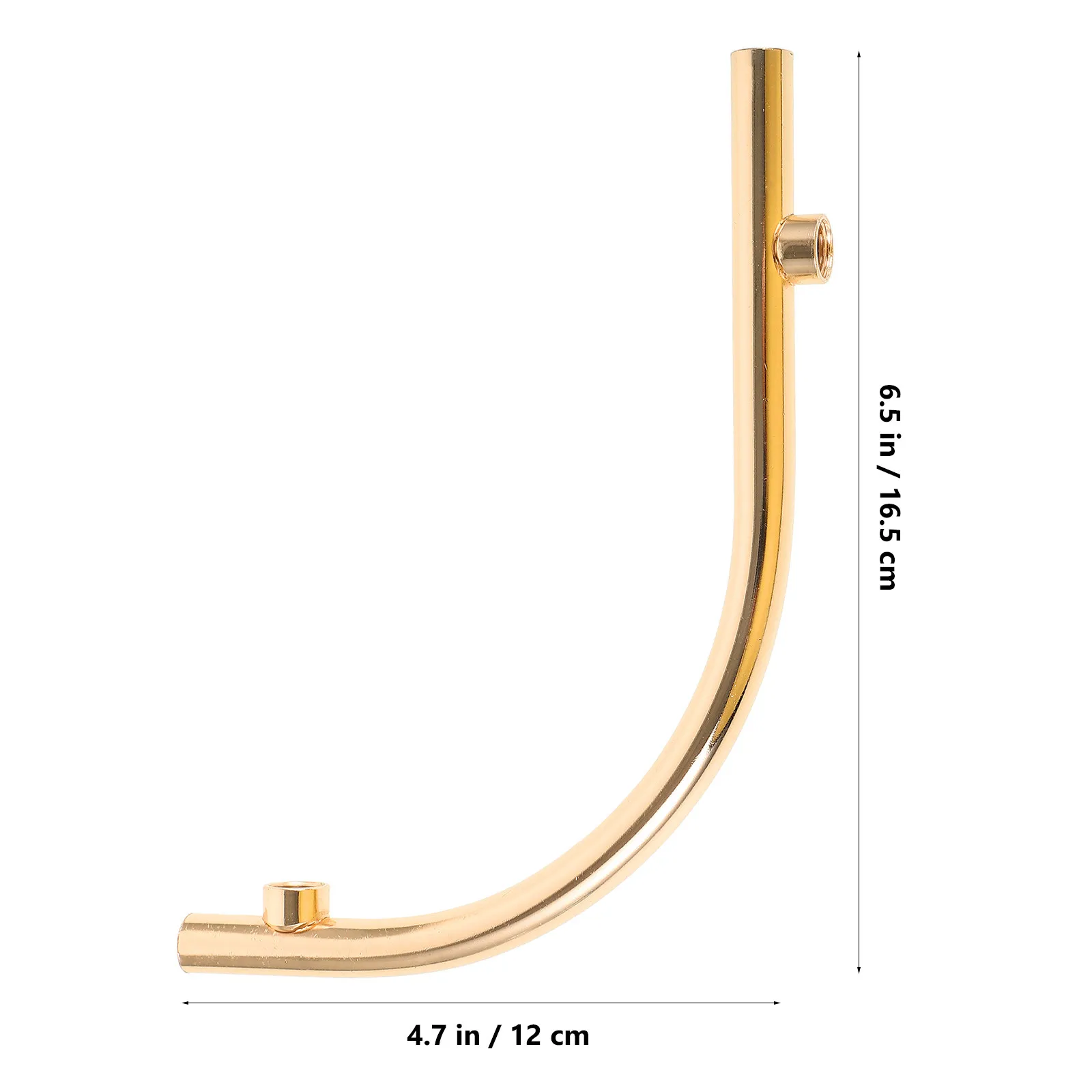 Sturdy Threaded Bent Tube Support Arm Lamp Stem Replacement for Bedside Wall Table Lamps Lighting Fixture Down Rods DIY