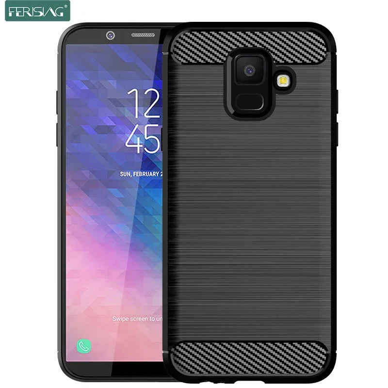 Case For Samsung Galaxy A6 2018 Case Silicone TPU Bumper Shockproof Carbon Cover for Samsung Galaxy A6 2018 A6000 A600F Case