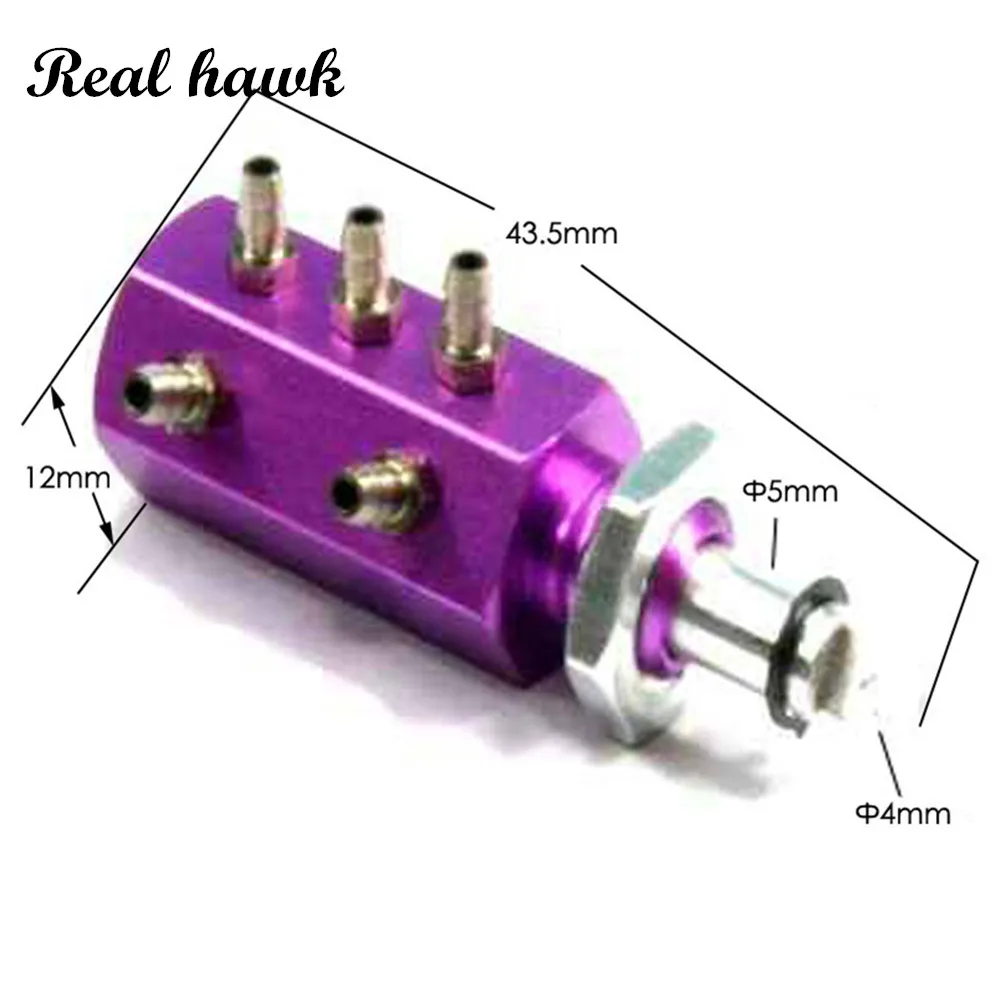 1ชิ้นอะลูมินัมอัลลอยห้าวาล์วอากาศสำหรับชิ้นส่วนโมเดลเครื่องบินควบคุมระยะไกล