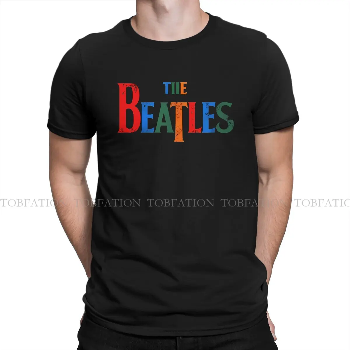 Colorful Name Hipster TShirts The Beatle Male Harajuku Fabric Tops T Shirt Round Neck