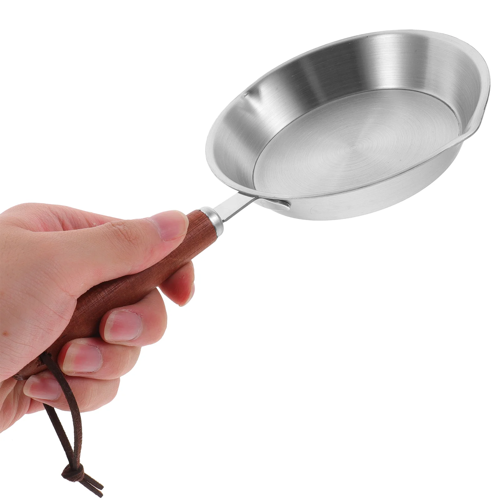 

Stainless Steel Mini Pot 12cm Nonstick Frying Pan Small Kitchen Skillet Pan Heat Insulation Smooth Handle Easy