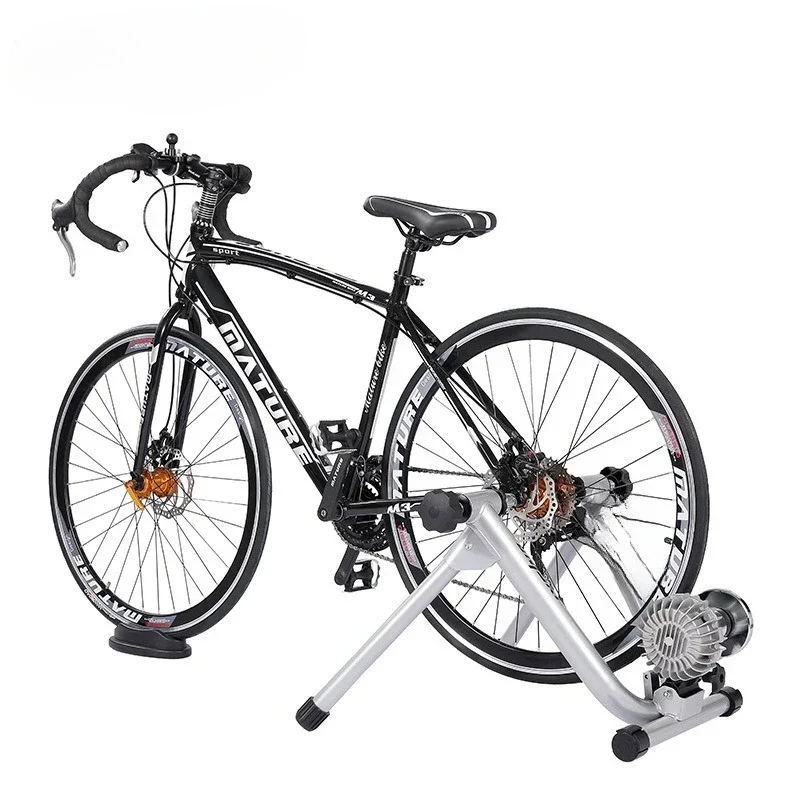 Multifunctional bicycle riding training table, parking rack, indoor road bicycle riding table 65A silver