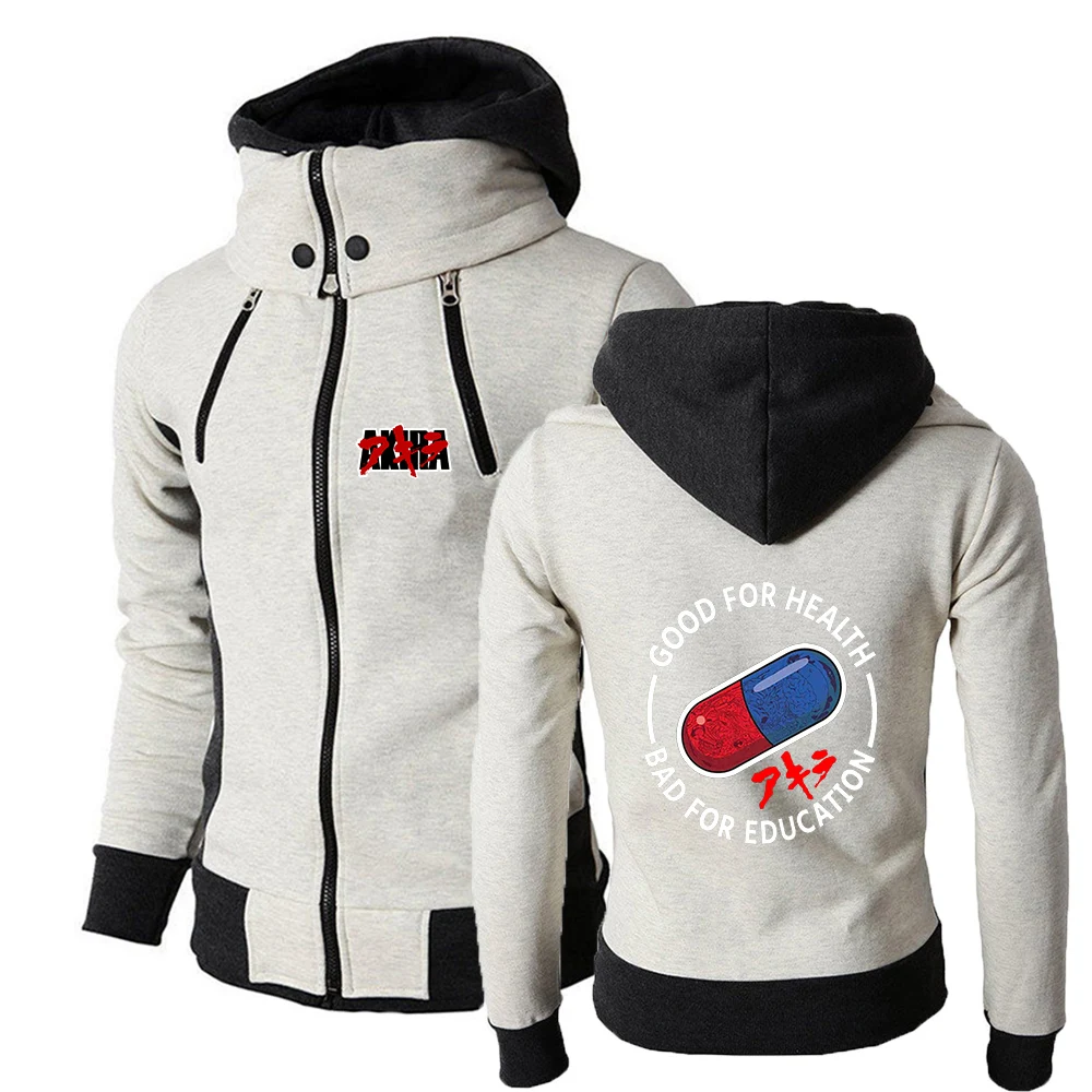 Japanese Anime Akira Lapel Collar Zipper High Quality Hoodies Classic Cardigan Sports Fitness Coat Daily Commute Jacket
