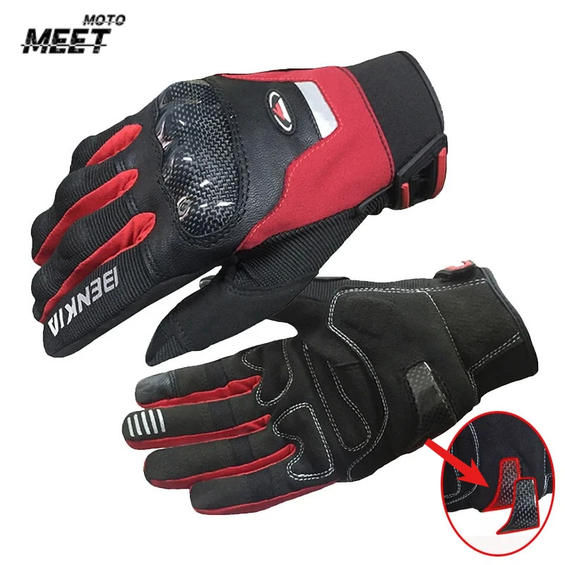 

Motorcycle Gloves Windproof Waterproof Warm Moto Motorbike Riding Gloves Carbon Fiber Touch Screen Motocross Guantes