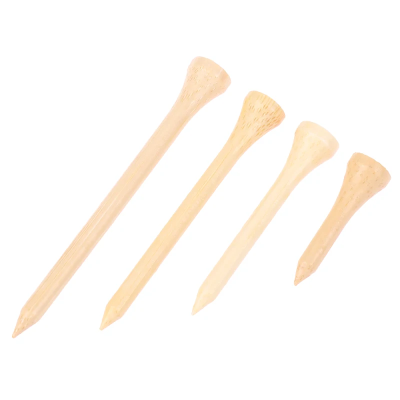 10 Count Golf Tees Bamboo Tee Golf Balls Holder 4 Sizes Available Stronger than Wood Tees Drop Ship 42mm 54mm 70mm 83mm