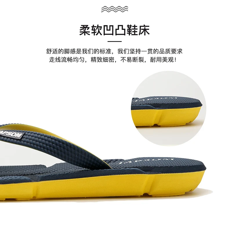 Große Größe 50 Herren Mode Massage Flip-Flops Innen-/Außenbereich Sandalen Strand Flip-Flop Herren Slides Sommer Rutschfeste Herren Duschpantoffeln – Detail 3