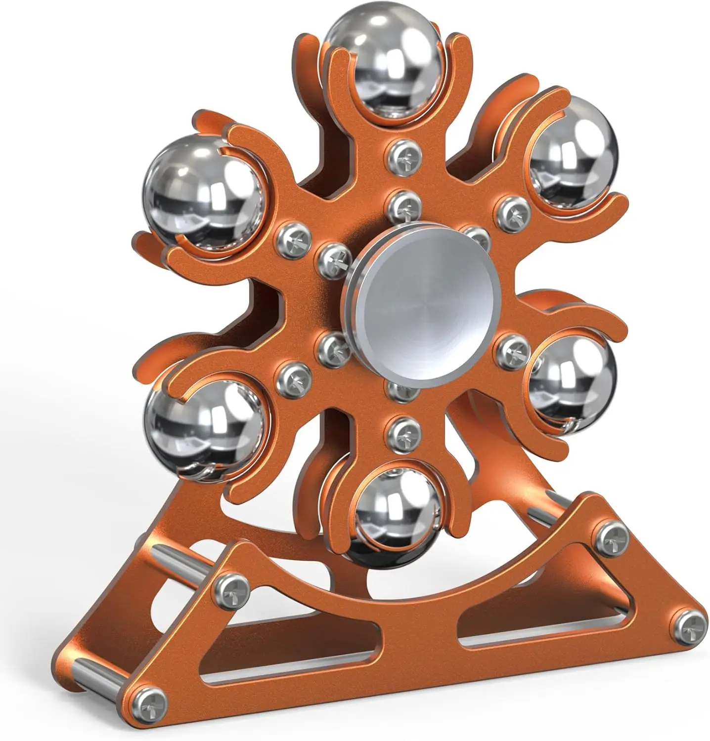 

Metal Fidget Spinner Desk Toy: 4-Min Spin, Stress Relief Gadget for Kids Adults