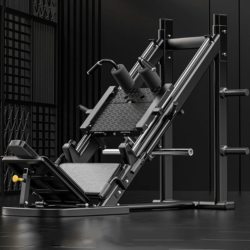 45° inverted pedal machine, gym-specific incline squat machine, home leg strength fitness equipment, Hack squat machine