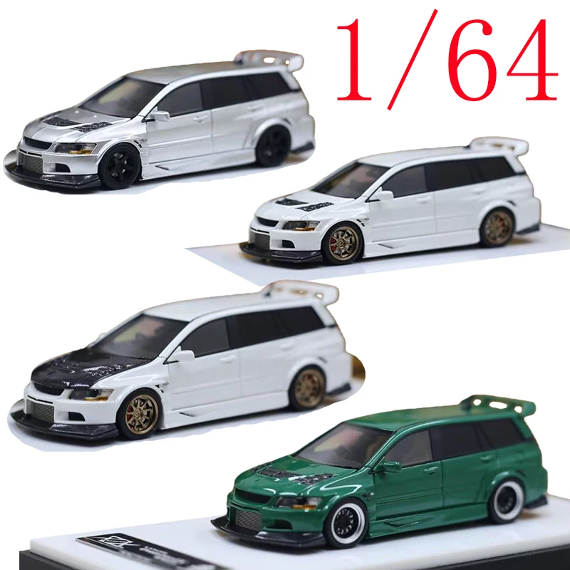 

Error404 Diecast 1/64 Scale Mitsubishi EVO 9 Travel RV Car Model Resin Mitsubishi EVO 9 Business Car Model Collectible Ornament