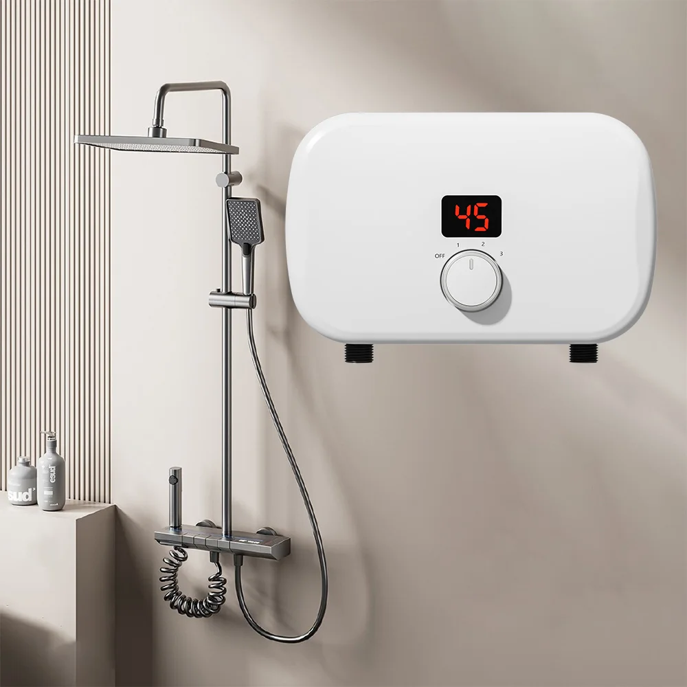 

Мини 3500-5500 Вт электрический мгновенный водонагреватель умный кухонный безрезервуарный водонагреватель для душа бытовой автомобиль пластик