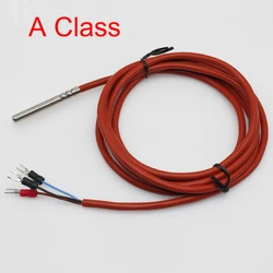 A classe 6*60mm 3 fili tipo PT100 termocoppia sonda di temperatura impermeabile sensore ad alta temperatura con cavo in silicone