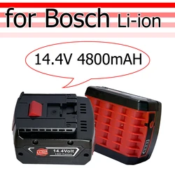 For Bosch 14.4V BAT614 4800mAh Replace Li-ion Battery Pack  Electric Drill Screwdriver BAT607