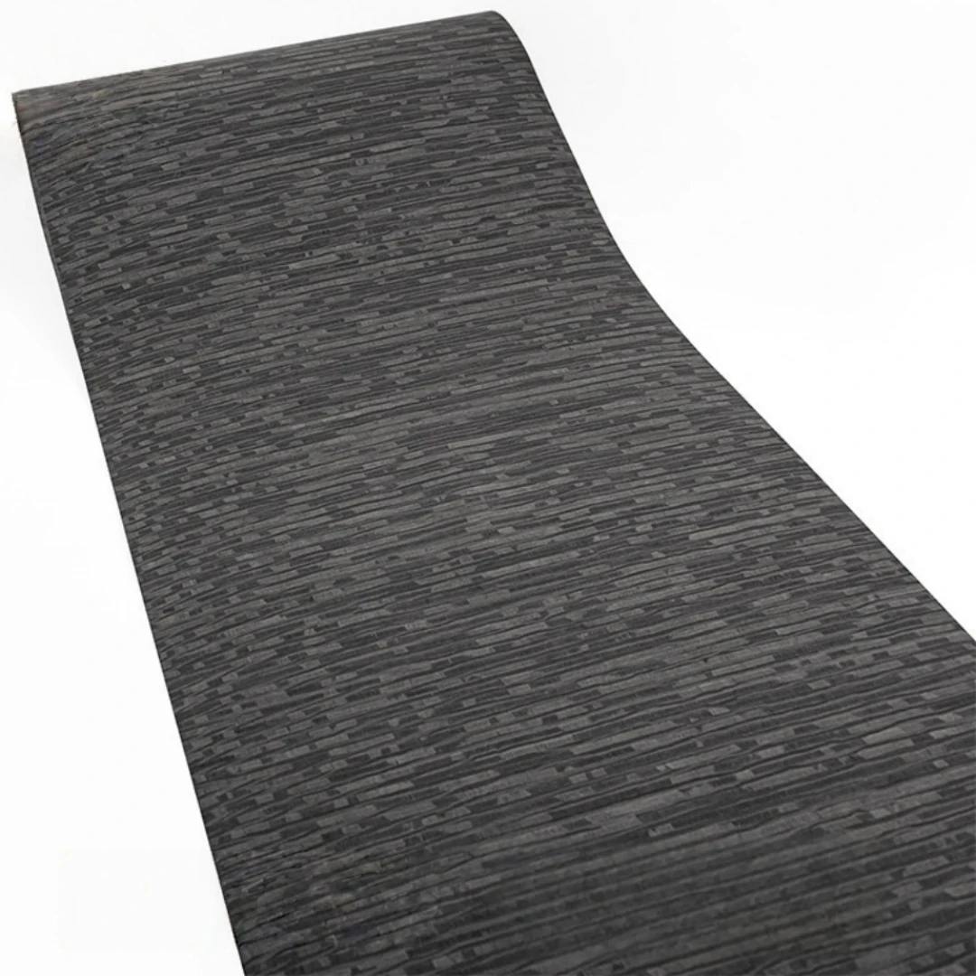

58x250cm Midnight Strata Black Engineered Wood Veneer for Furniture Cabinets Wall Panels Tables Speaker Surfaces Interior DIY
