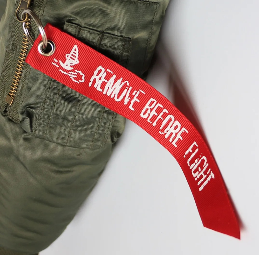 Tirador cremallera nailon rojo para chaqueta táctica y caza - imagen 5