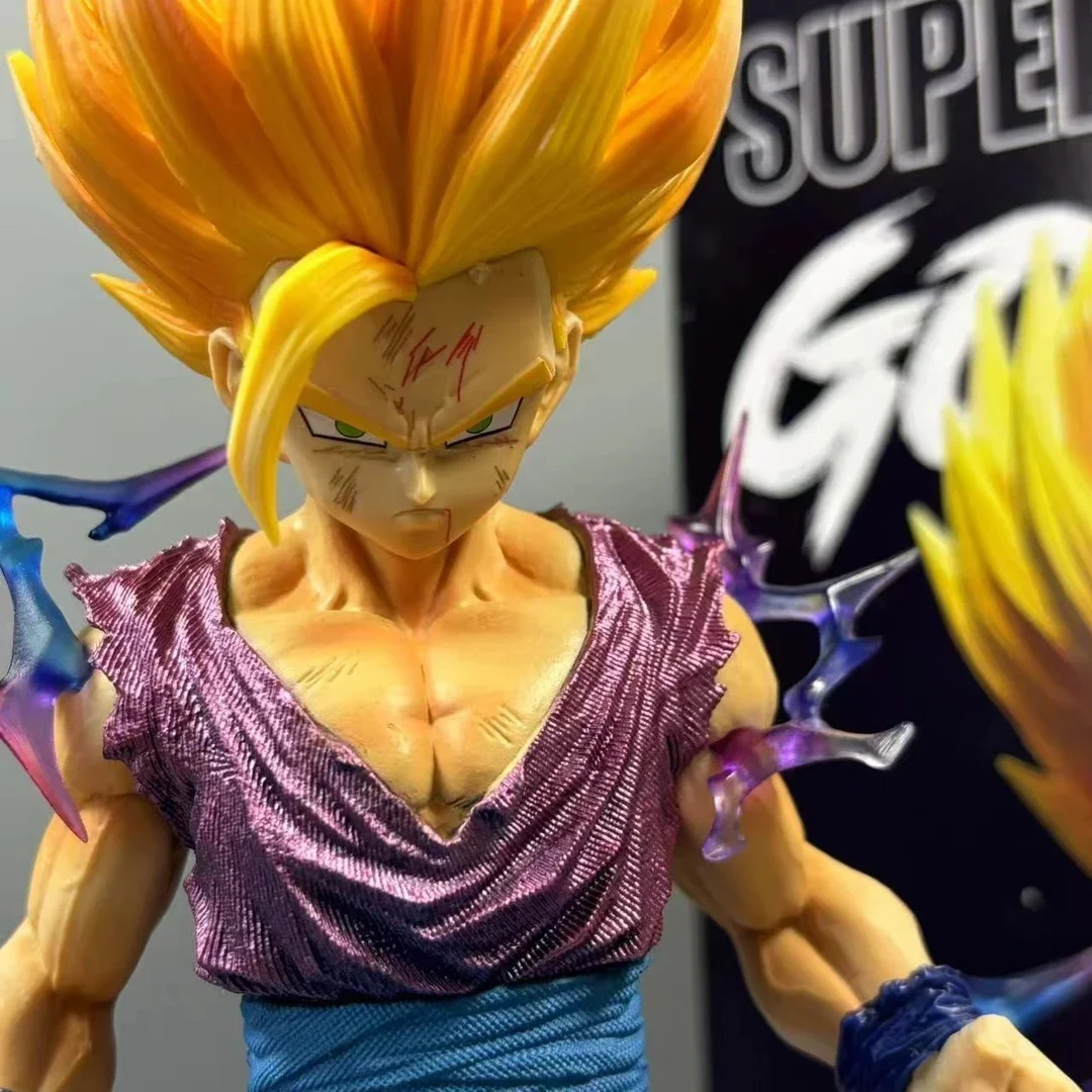 Figura de acción Gohan de 25cm, figuras de Dragon Ball Z, estatua GK, figuras de Anime, modelo Super Saiyan Gohan, muñecas de PVC para niños, regalos, Juguetes