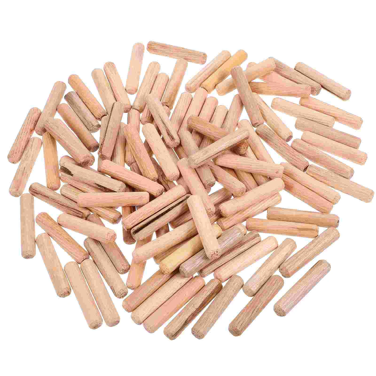 

200 Pcs Dowel Wooden Sticks Hole Plugs Handicrafts Pin for Screw Holes Unfinished Woodwork Dowels Woodworking