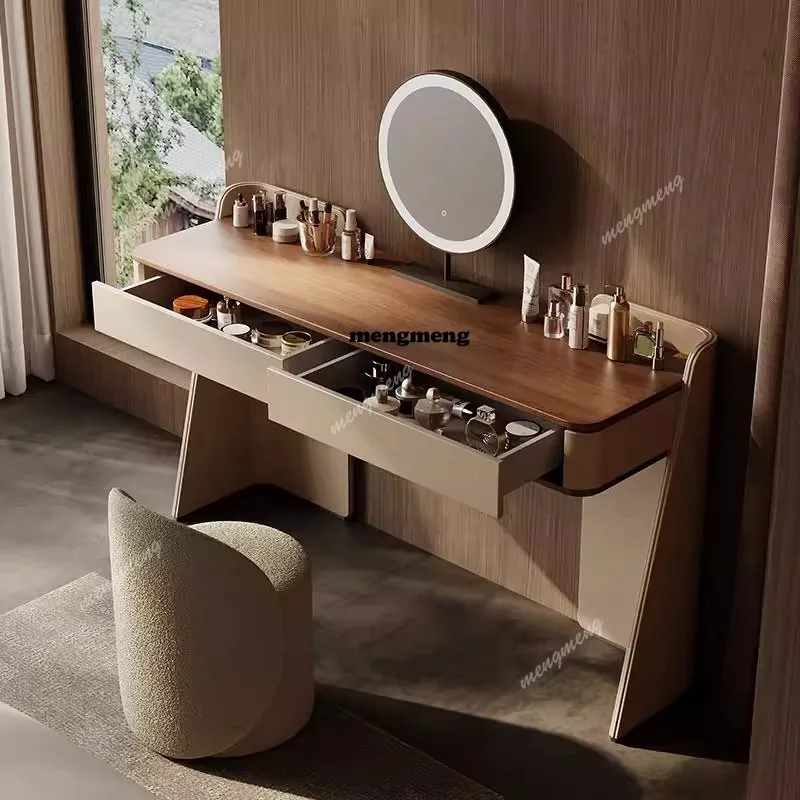 

Luxury Modern Vanity Table Women Organizer Bedroom Makeup Chair Dressing Table Cosmetics Wood Mesa De Maquillaje Home Furniture