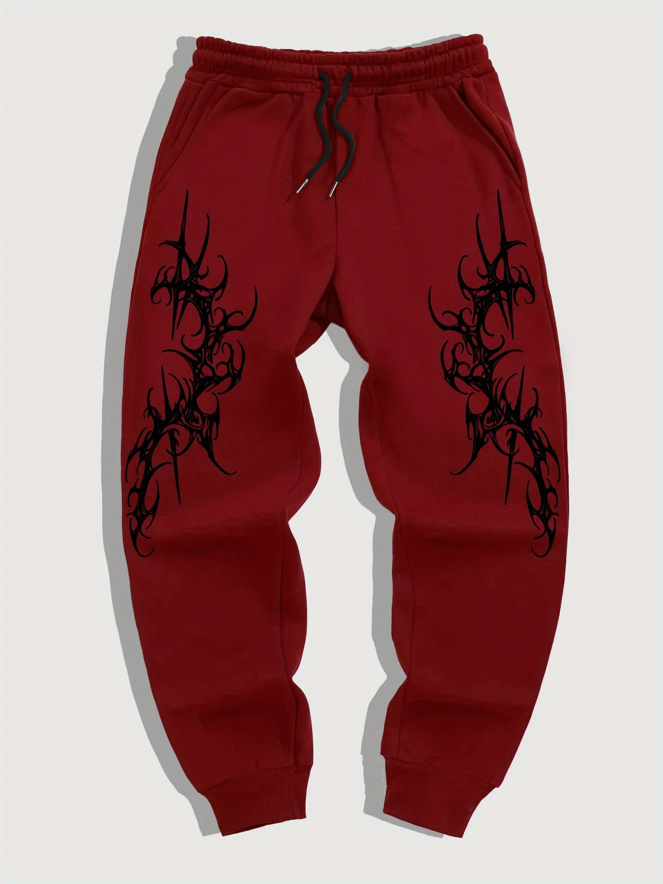 2025 Herren Gothic Print Casual Jogginghose Multifunktionale Paarhose Modische Hip-Hop-Hose Bequeme Sporthose – Detail 7