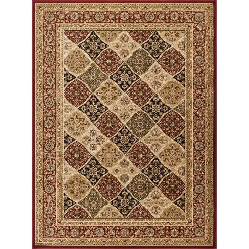 

Red Area Rug 9'2" x 12'6" for Living Room or Bedroom, Soft and Durable Design, Perfect Home Decor