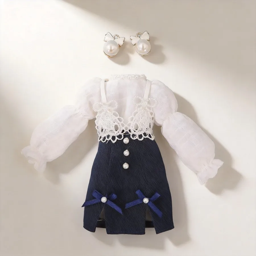 

Chiffon Doll Dress Set for ICY DBS Blythe Doll Slim Fitted Bodycon Dress Fit Licca OB24