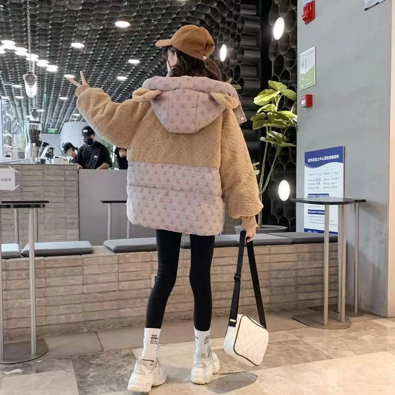 Girls Coat Overcoat Jacket Windbreak Outerwear 2024 Pretty Winter Autumn Warm Cotton School Sport Teenagers Children\'s Clothing